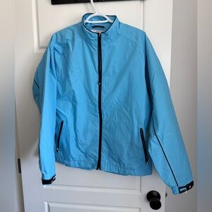 FootJoy Sky Blue Waterproof Windbreaker Golf Jacket